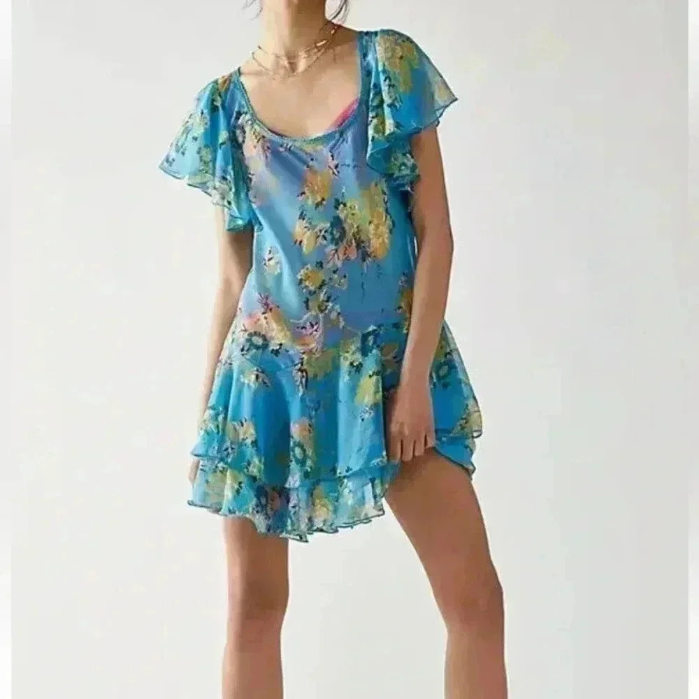 Free People Love To Love Mini Dress Size XS NWOT in Floral Print